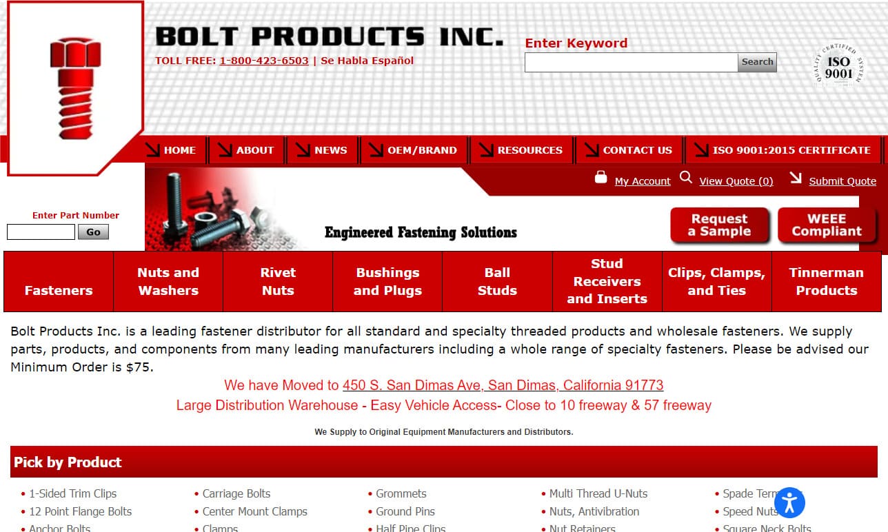 Bolt Products, Inc.