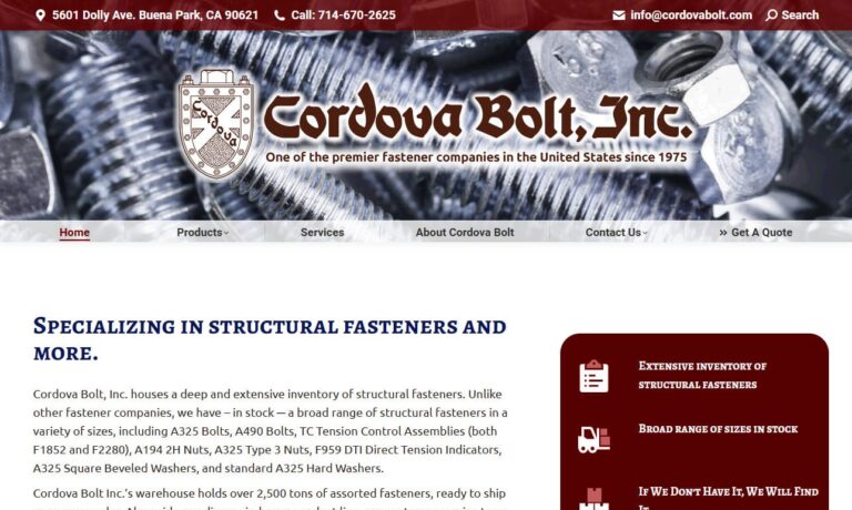 Cordova Bolt, Inc.